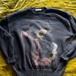 Elvis Presley distressed sweater SHEIN 1xl nwot Graceland epic